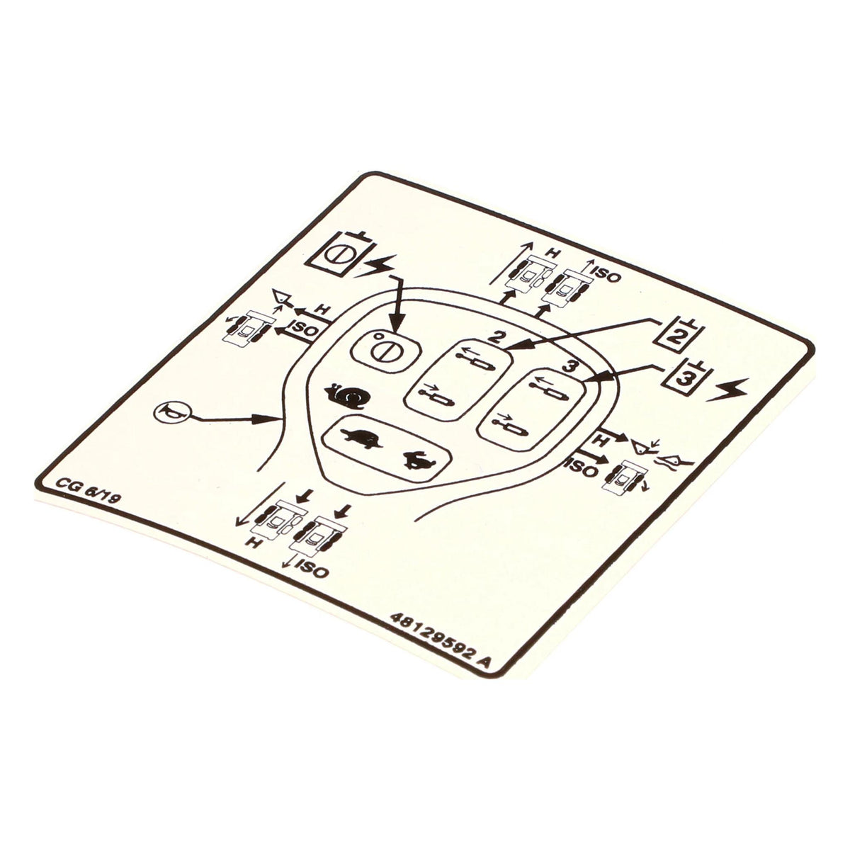 48129592 - OEM LEVEL 450-550 DECAL - CASE CONSTRUCTION