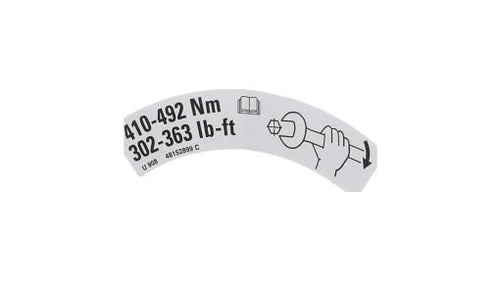 48152899 - OEM REAR WHEEL BOLT TORQUE DECAL - CASE CONSTRUCTION