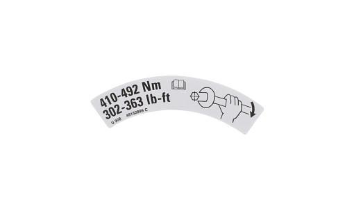 48152899 - OEM REAR WHEEL BOLT TORQUE DECAL - CASE CONSTRUCTION