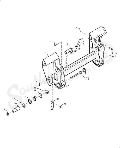 51452194 - OEM UPPER BUCKET PIN - CASE CONSTRUCTION