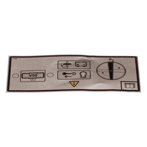 51642534 - OEM BATTERY DISCONNECT DECAL - CASE CONSTRUCTION