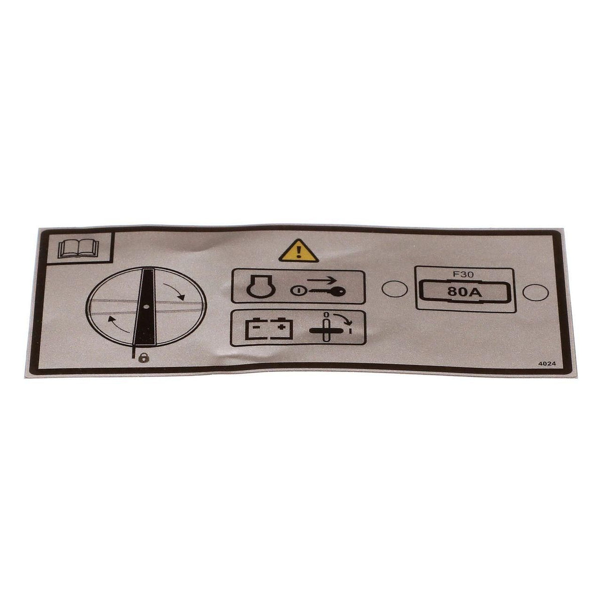 51642534 - OEM BATTERY DISCONNECT DECAL - CASE CONSTRUCTION