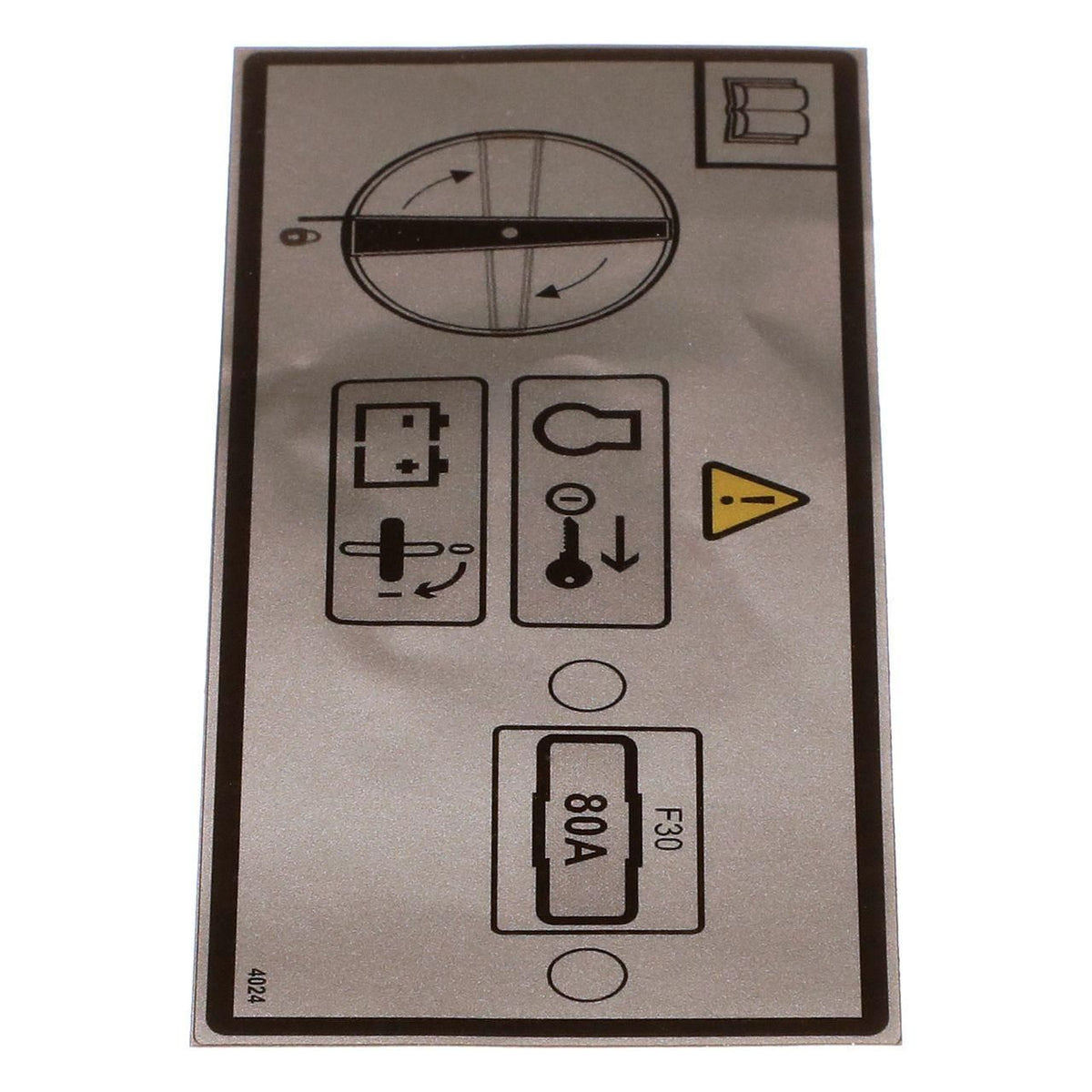 51642534 - OEM BATTERY DISCONNECT DECAL - CASE CONSTRUCTION