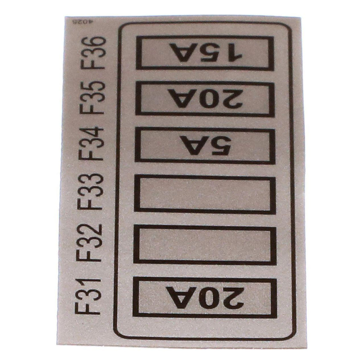 51642535 - OEM FUSE BLOCK DECAL - CASE CONSTRUCTION