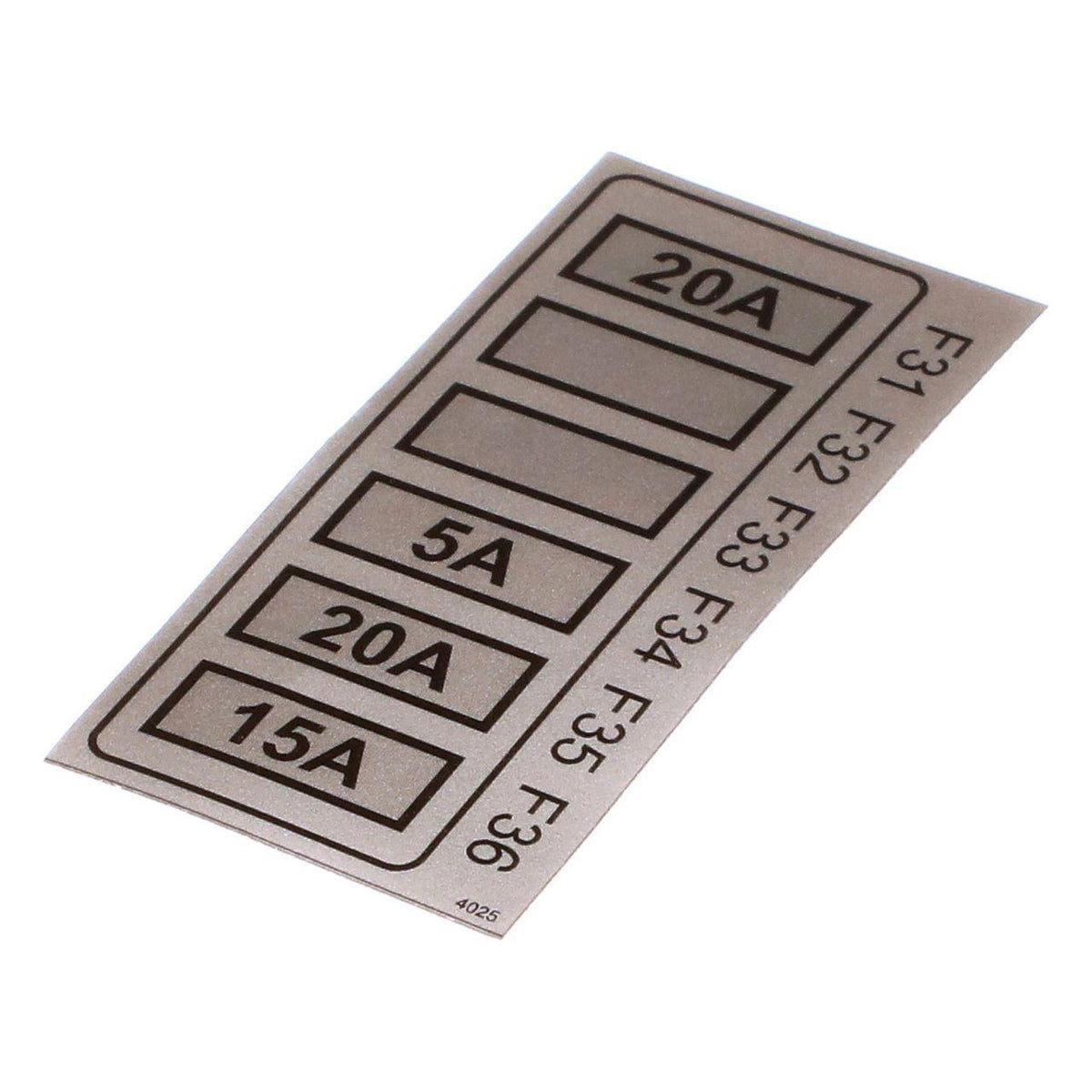 51642535 - OEM FUSE BLOCK DECAL - CASE CONSTRUCTION