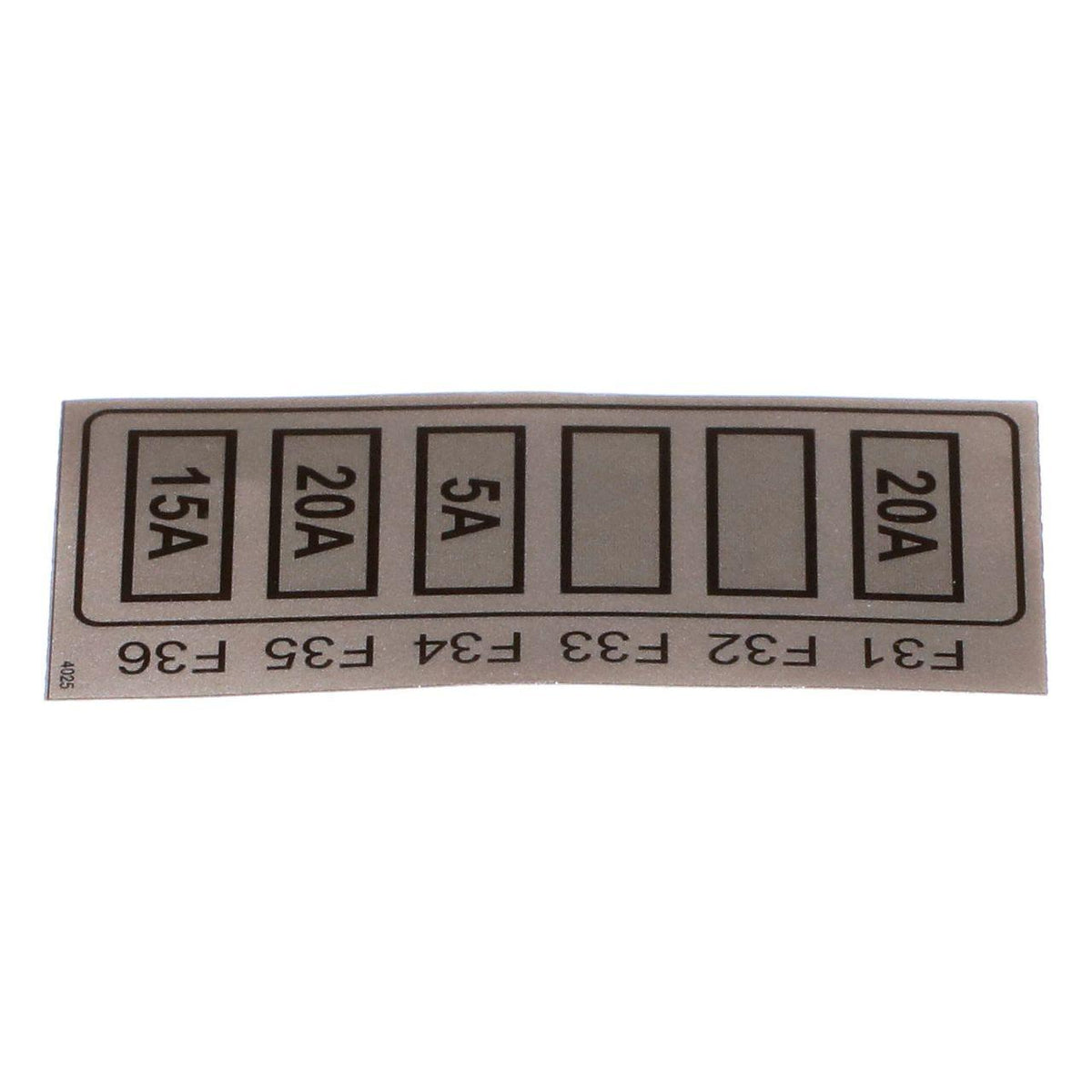 51642535 - OEM FUSE BLOCK DECAL - CASE CONSTRUCTION