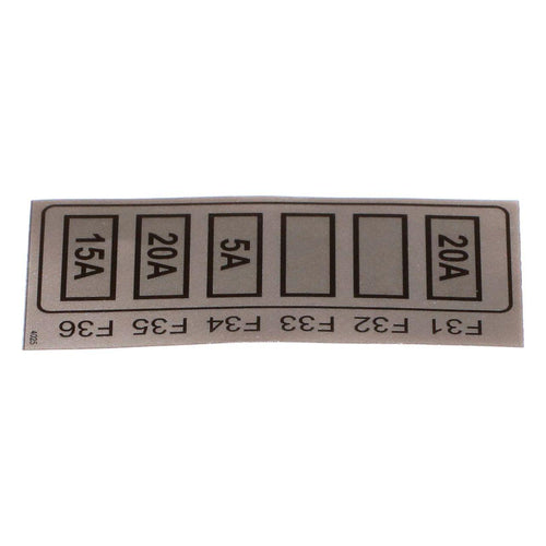 51642535 - OEM FUSE BLOCK DECAL - CASE CONSTRUCTION