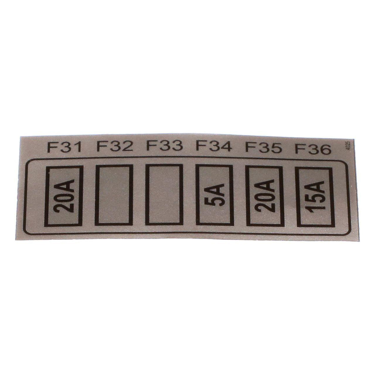 51642535 - OEM FUSE BLOCK DECAL - CASE CONSTRUCTION