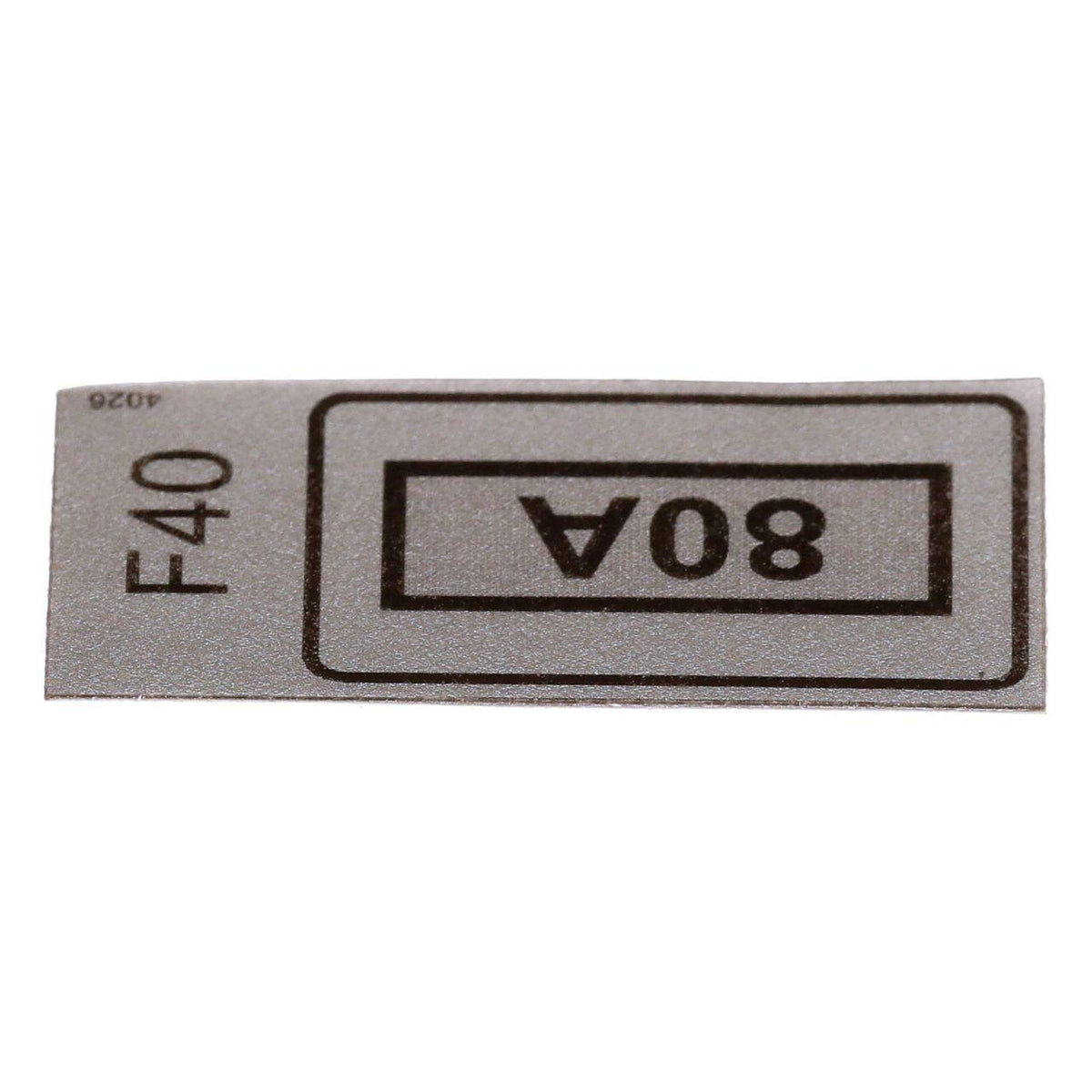 51642536 - OEM 80A FUSE DECAL - CASE CONSTRUCTION