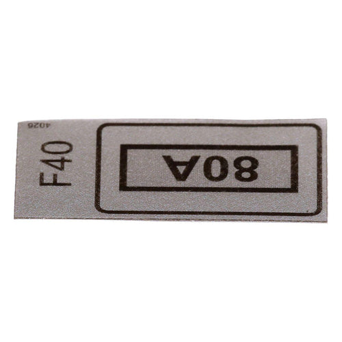 51642536 - OEM 80A FUSE DECAL - CASE CONSTRUCTION