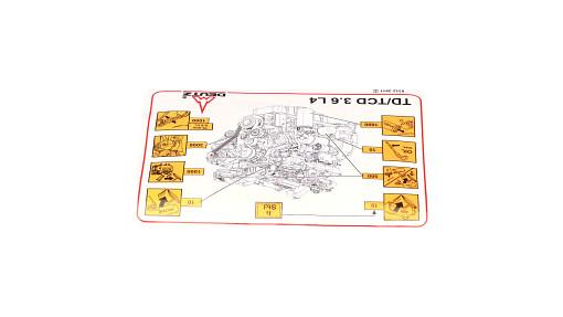 51662121 - OEM ENGINE MAINTENANCE DECAL - CASE CONSTRUCTION