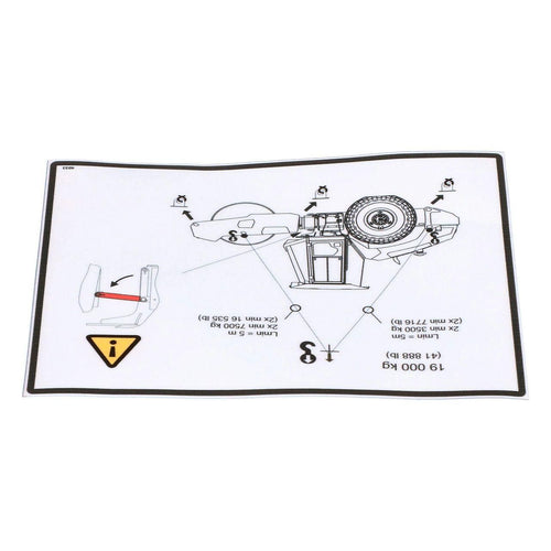 51662122 - OEM LIFTING DECAL - CASE CONSTRUCTION
