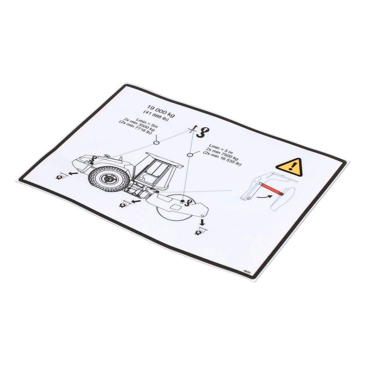 51662122 - OEM LIFTING DECAL - CASE CONSTRUCTION