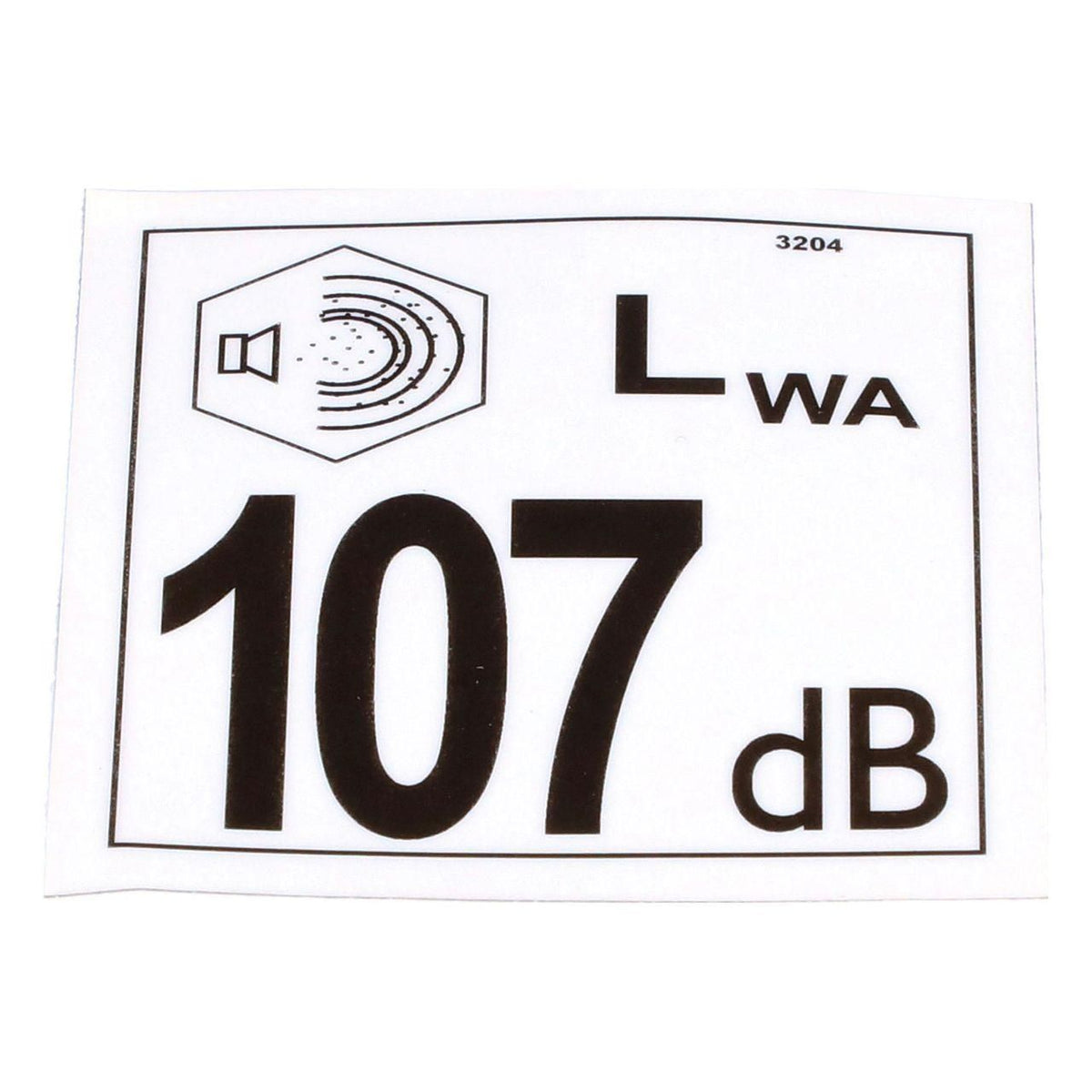 51662135 - OEM SOUND DECAL 107 DB - CASE CONSTRUCTION