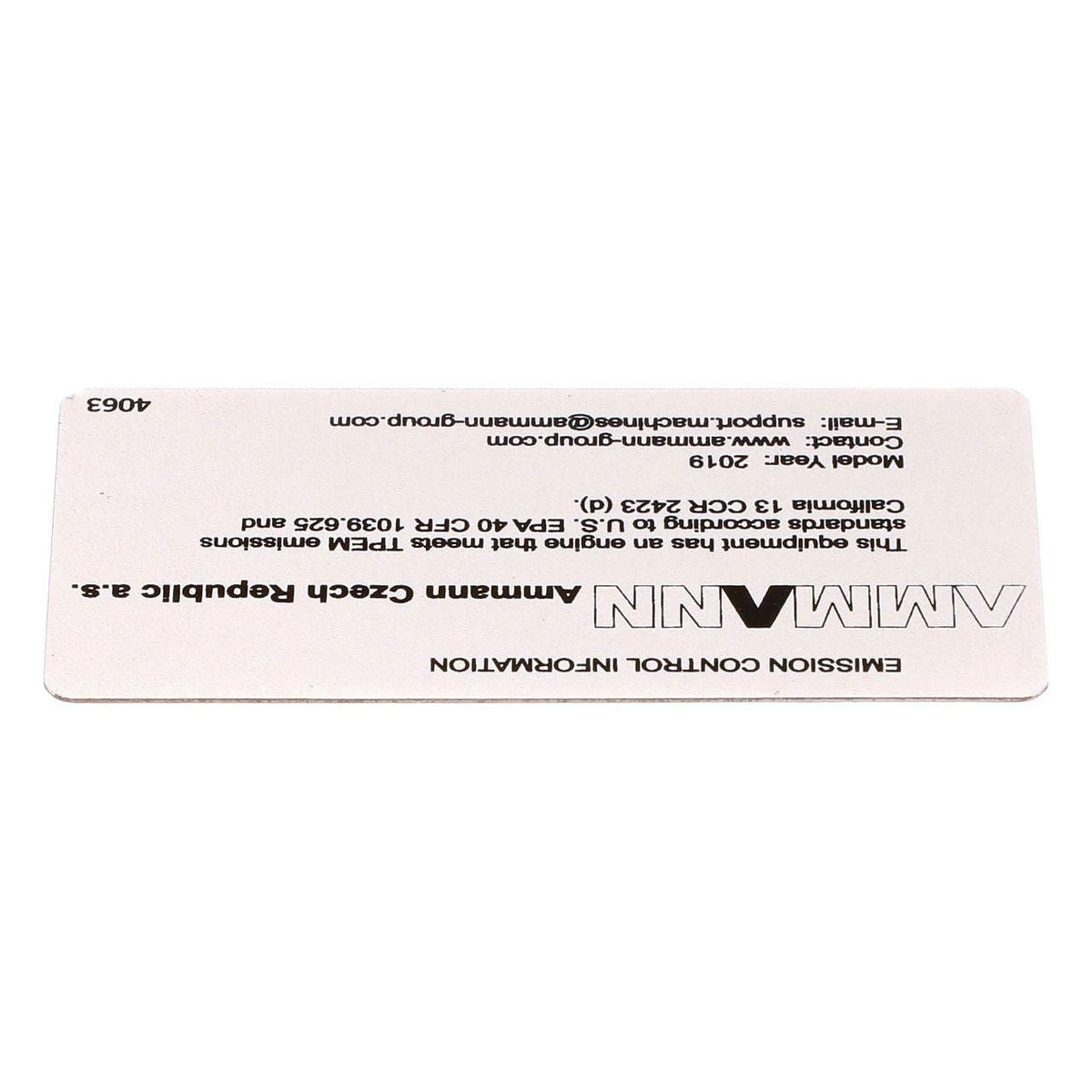51668583 - OEM 2019 EMISSIONSFO DECAL - CASE CONSTRUCTION