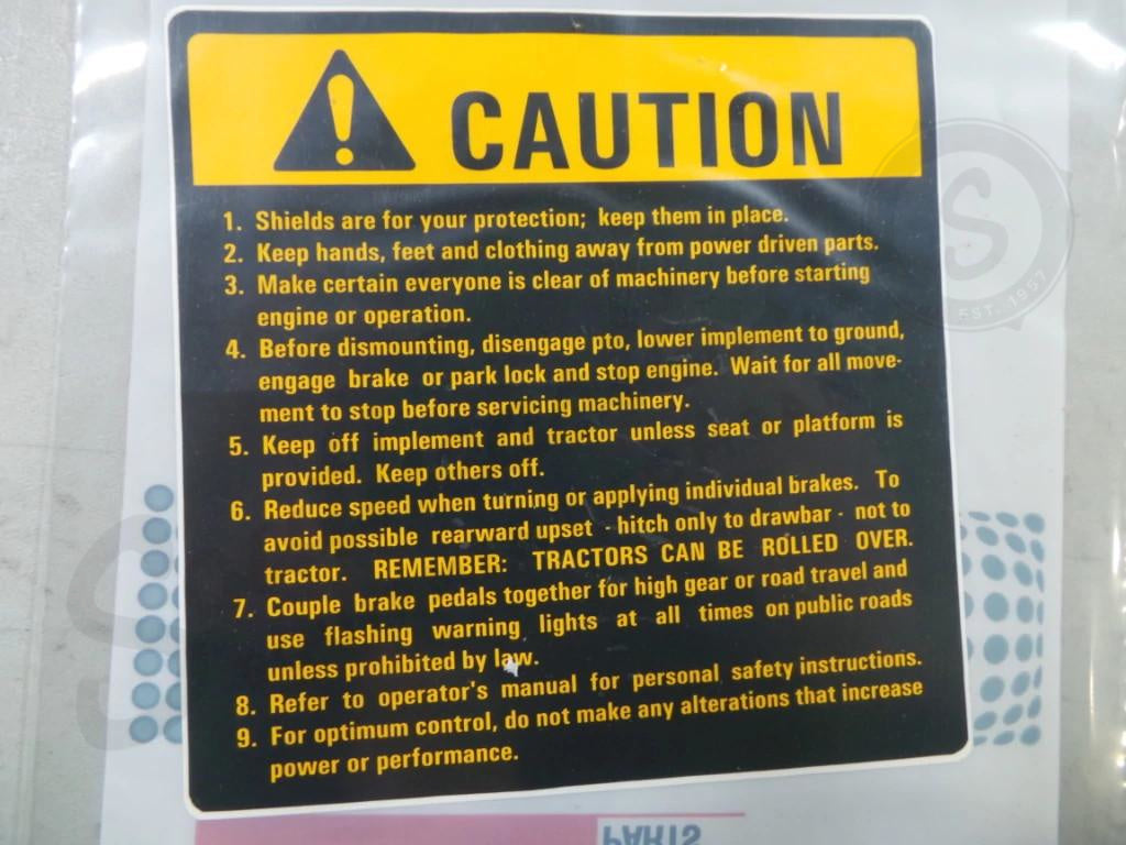 539403R1 - OEM CAUTION DECAL FRENCH - CASE CONSTRUCTION