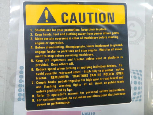539403R1 - OEM CAUTION DECAL FRENCH - CASE CONSTRUCTION