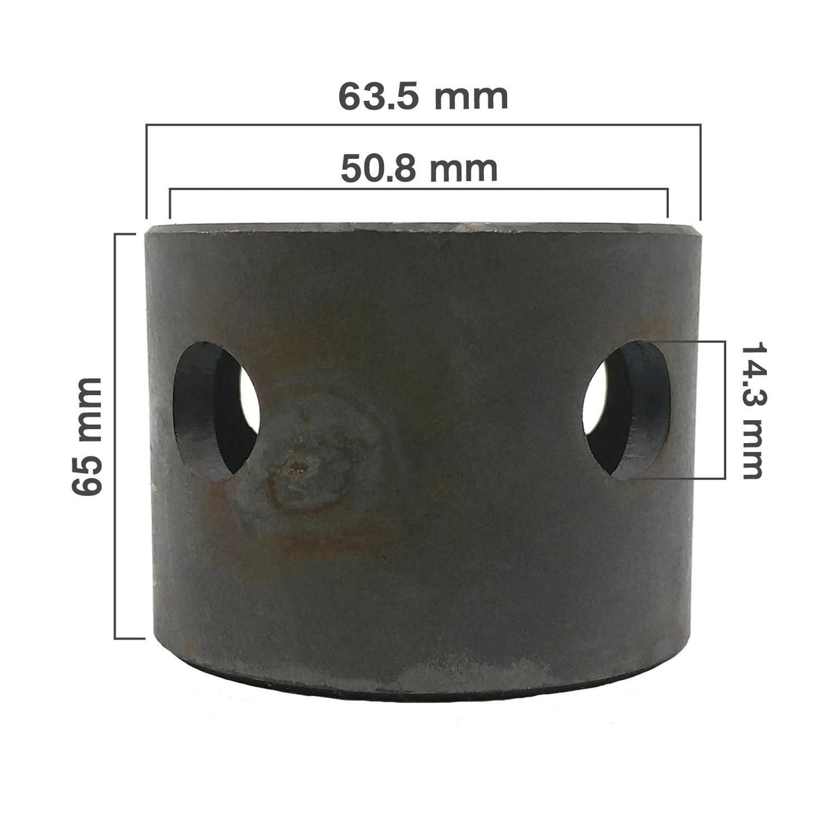 64.001.000X - OEM MEDIUM MOUNTING PIPE 2IN X 2 1/2IN X 2.5IN X 9/16 - CASE CONSTRUCTION
