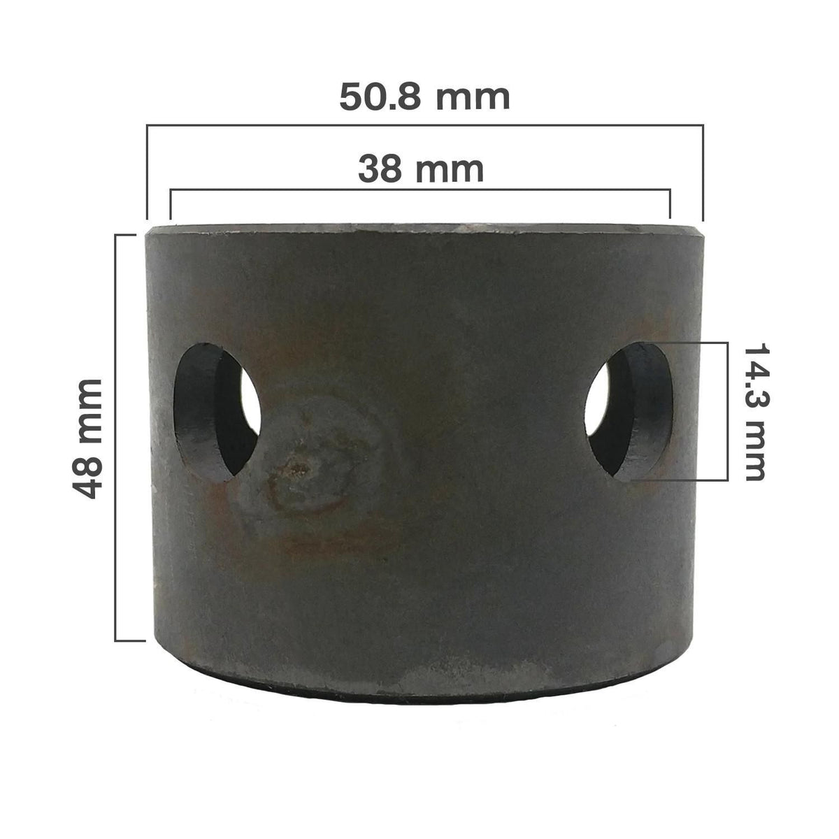 64.002.000X - OEM SMALL MOUNTING PIPE 1 1/2IN X 1 7/8IN X 2IN X 9/16 - CASE CONSTRUCTION
