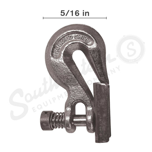 64.111.010X - OEM 5/16" GRADE 70 GRAB HOOK w/ SAFETY LOCK - CASE CONSTRUCTION