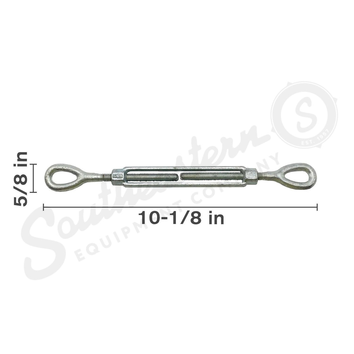 64.395.141X - OEM HOOK & EYE TURNBUCKLE 5/16IN X 4 1/2IN - CASE CONSTRUCTION