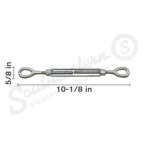 64.395.141X - OEM HOOK & EYE TURNBUCKLE 5/16IN X 4 1/2IN - CASE CONSTRUCTION