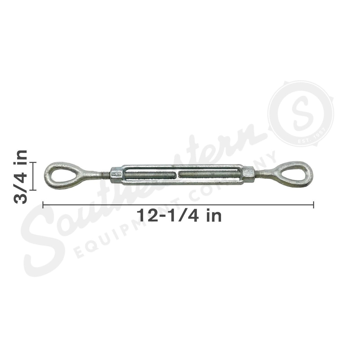 64.395.142X - OEM HOOK & EYE TURNBUCKLE 3/8IN X 6IN - CASE CONSTRUCTION