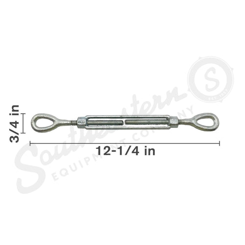 64.395.142X - OEM HOOK & EYE TURNBUCKLE 3/8IN X 6IN - CASE CONSTRUCTION
