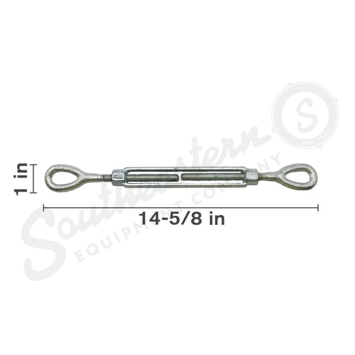 64.395.144X - OEM HOOK & EYE TURNBUCKLE 1/2IN X 6IN - CASE CONSTRUCTION