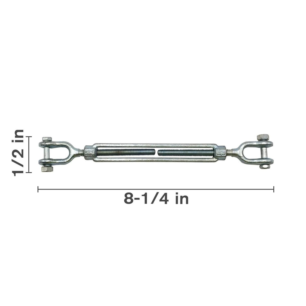 64.395.160X - OEM JAW & JAW TURNBUCKLE 1/4IN X 4IN - CASE CONSTRUCTION