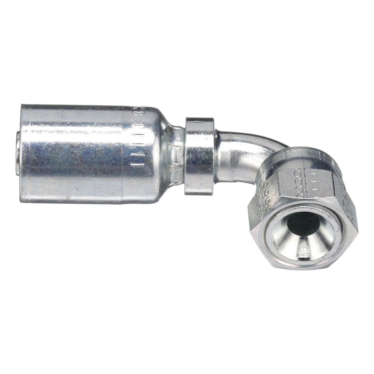 666448C1 - OEM HYDRAULIC FITTING FEMALE JIC 37 SWIVEL 90 DEGREE S-DROP - CASE CONSTRUCTION