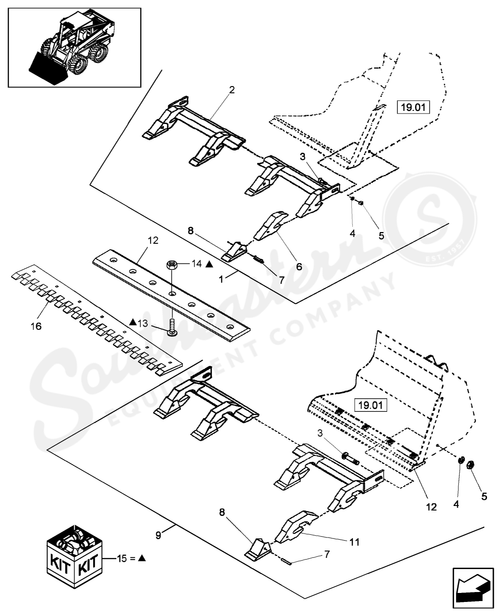 70617125 - OEM BOLT PLOW - CASE CONSTRUCTION
