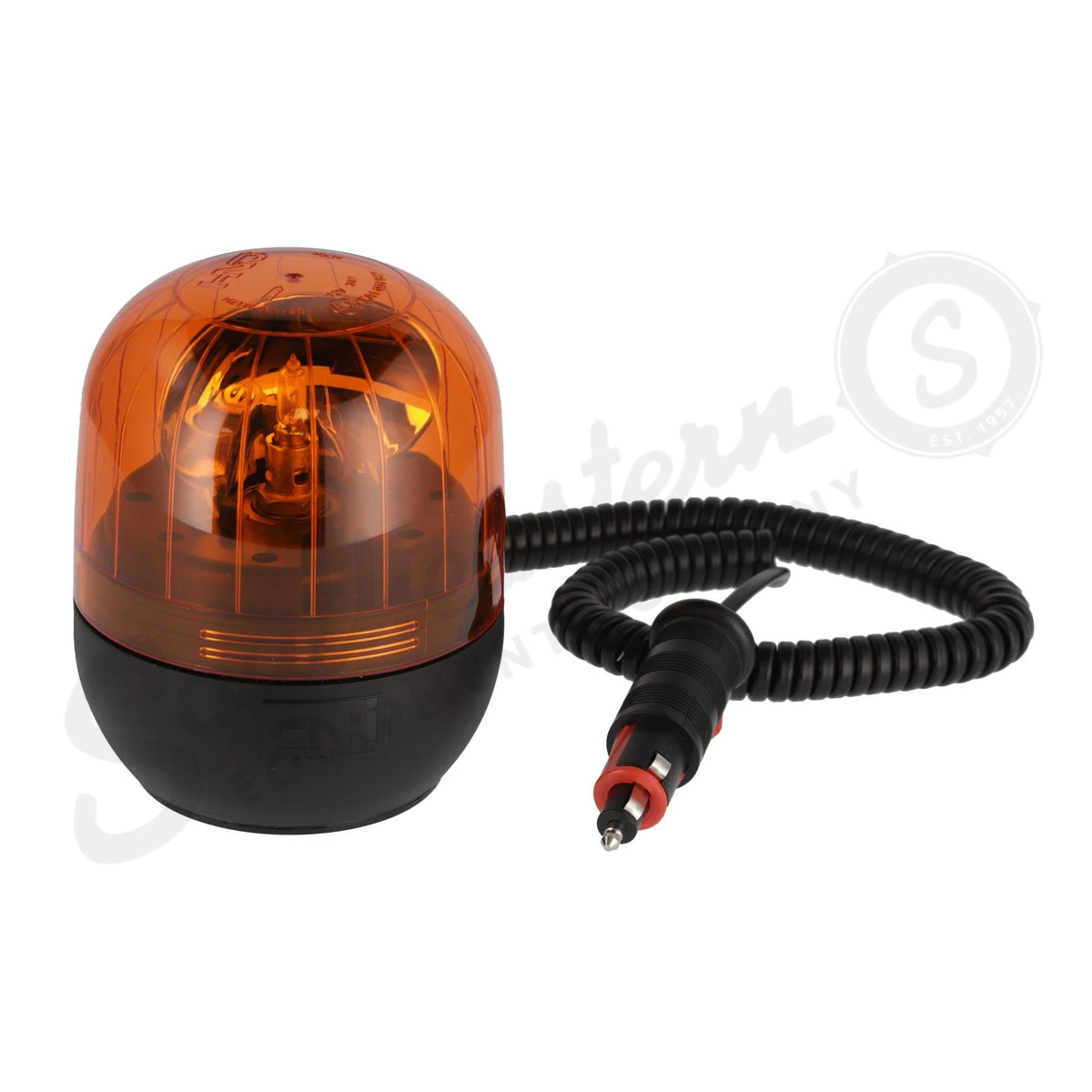 73328584 - OEM MAGNETIC FLAT BASE LED ROTATING BEACON 12/24V 116MM OD X 142MM H - CASE CONSTRUCTION