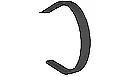 73342926 - OEM POLY PICKUP BAND FOR ROUND BALER BLACK - CASE CONSTRUCTION