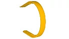 73342928 - OEM POLY PICKUP BAND FOR ROUND BALER YELLOW - CASE CONSTRUCTION