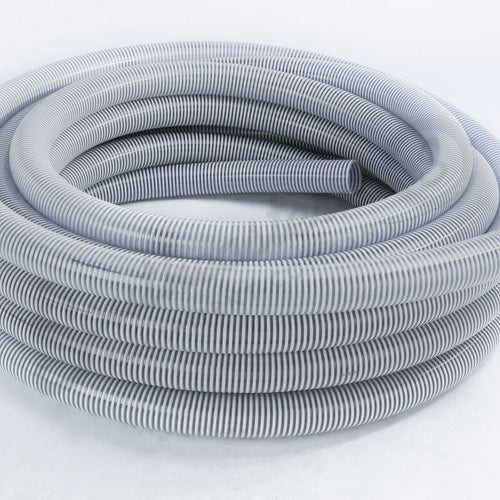 73343093 - OEM Air Seeder Hose Clear White Helix 2.500IN ID Sold By Foot - Case Construction