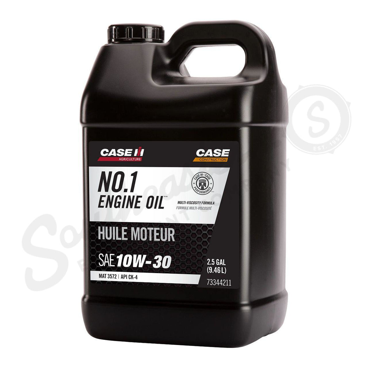 73344211 - OEM ENGINE OIL SAE 10W-30 API 4 MAT 3572 2.5 GAL./9.46L - CASE CONSTRUCTION