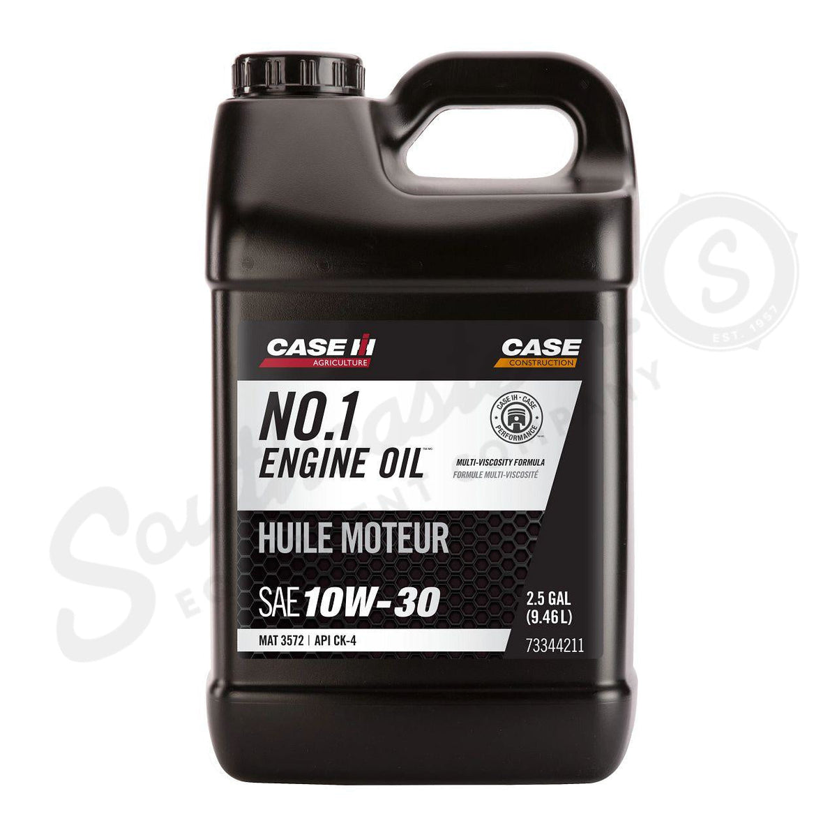 73344211 - OEM ENGINE OIL SAE 10W-30 API 4 MAT 3572 2.5 GAL./9.46L - CASE CONSTRUCTION