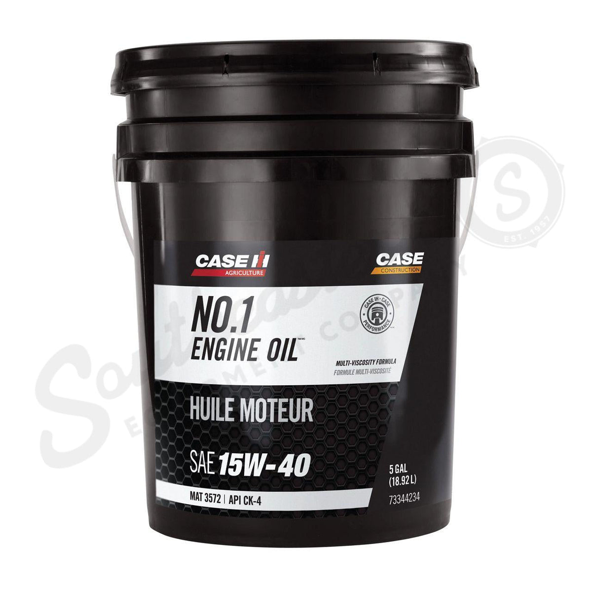 73344234 - OEM ENGINE OIL SAE 15W-40 API 4 MAT 3572 5 GAL./18.92L - CASE CONSTRUCTION