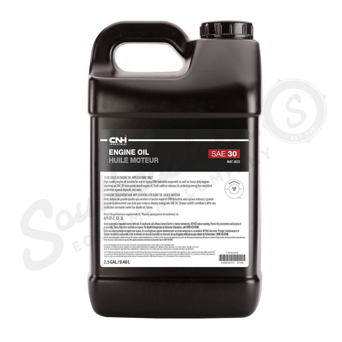 73344259 - OEM ENGINE OIL SAE 30 MAT 3622 2.5 GAL./9.46L - CASE CONSTRUCTION