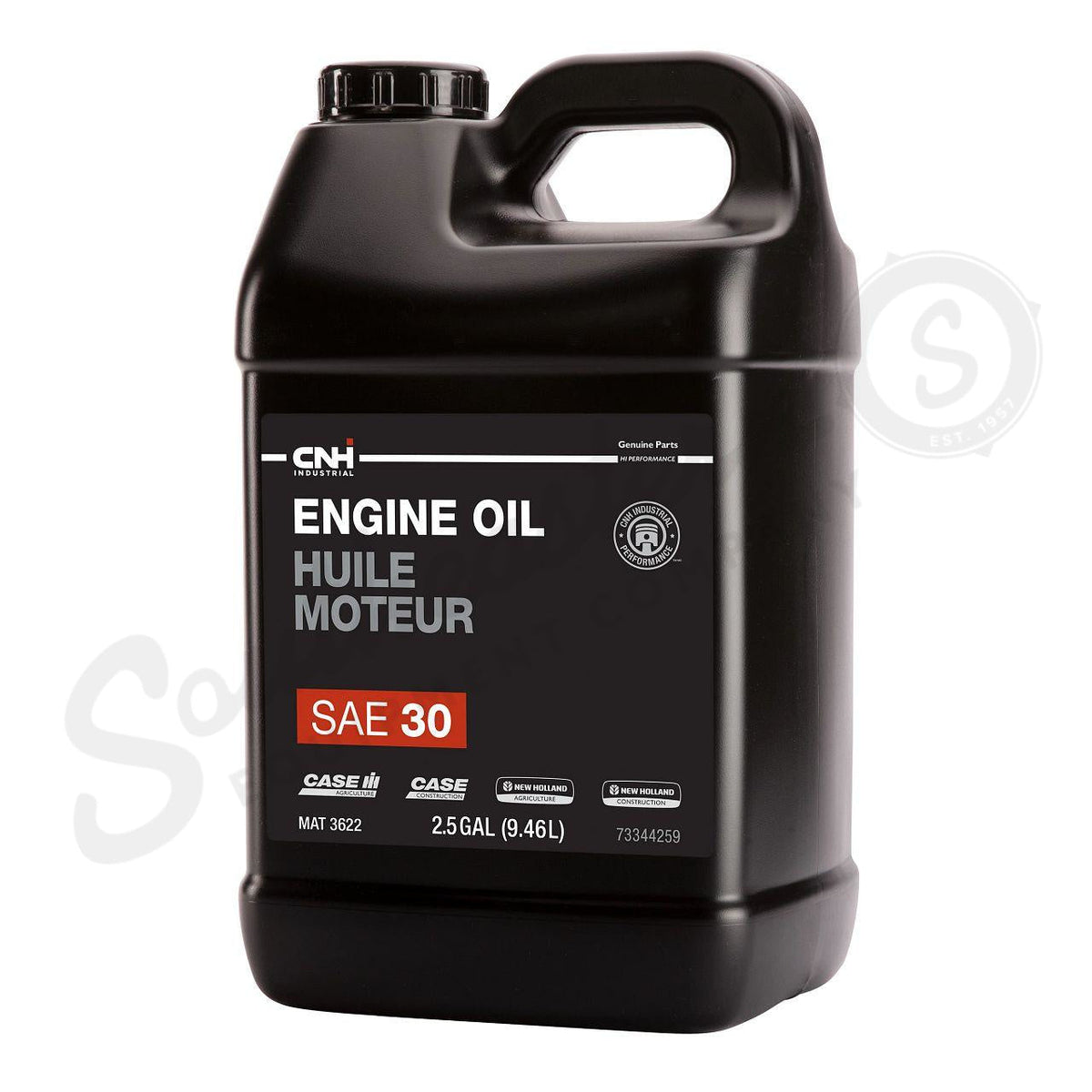 73344259 - OEM ENGINE OIL SAE 30 MAT 3622 2.5 GAL./9.46L - CASE CONSTRUCTION