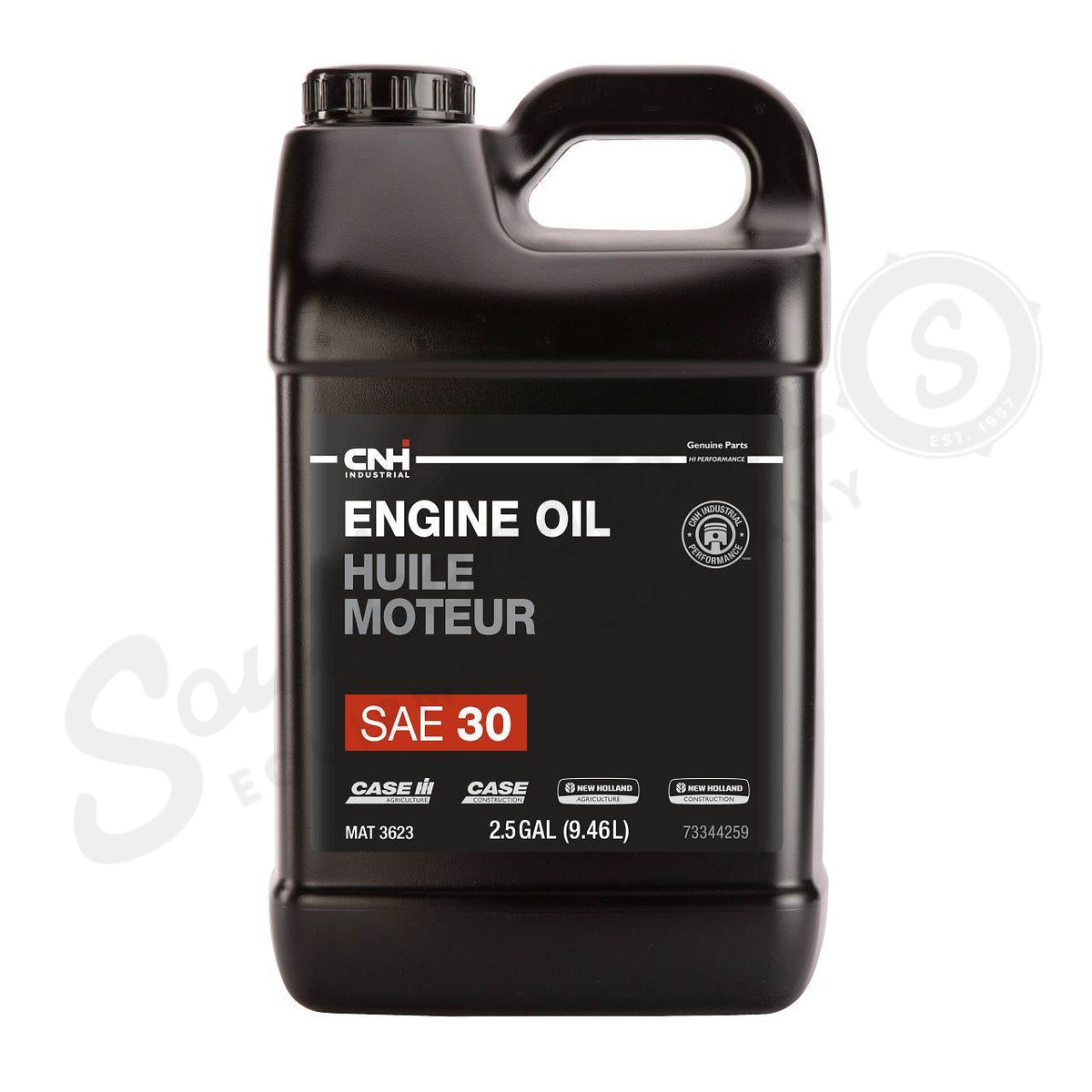 73344259 - OEM ENGINE OIL SAE 30 MAT 3622 2.5 GAL./9.46L - CASE CONSTRUCTION