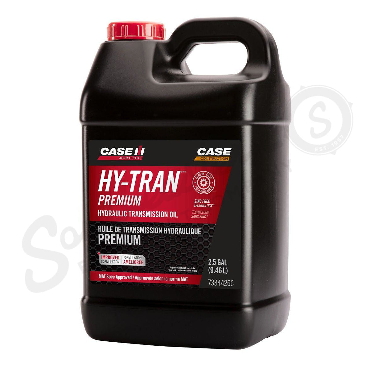 73344266 - OEM TRAN PREMIUM HYDRAULIC TRANSMISSION OIL 2.5 GAL./9.46L - CASE CONSTRUCTION