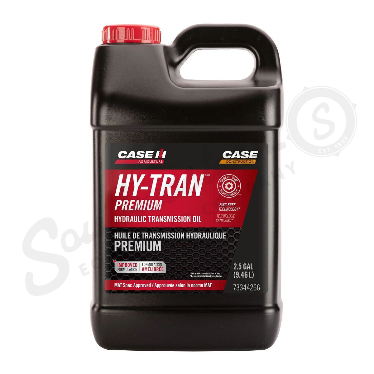 73344266 - OEM TRAN PREMIUM HYDRAULIC TRANSMISSION OIL 2.5 GAL./9.46L - CASE CONSTRUCTION