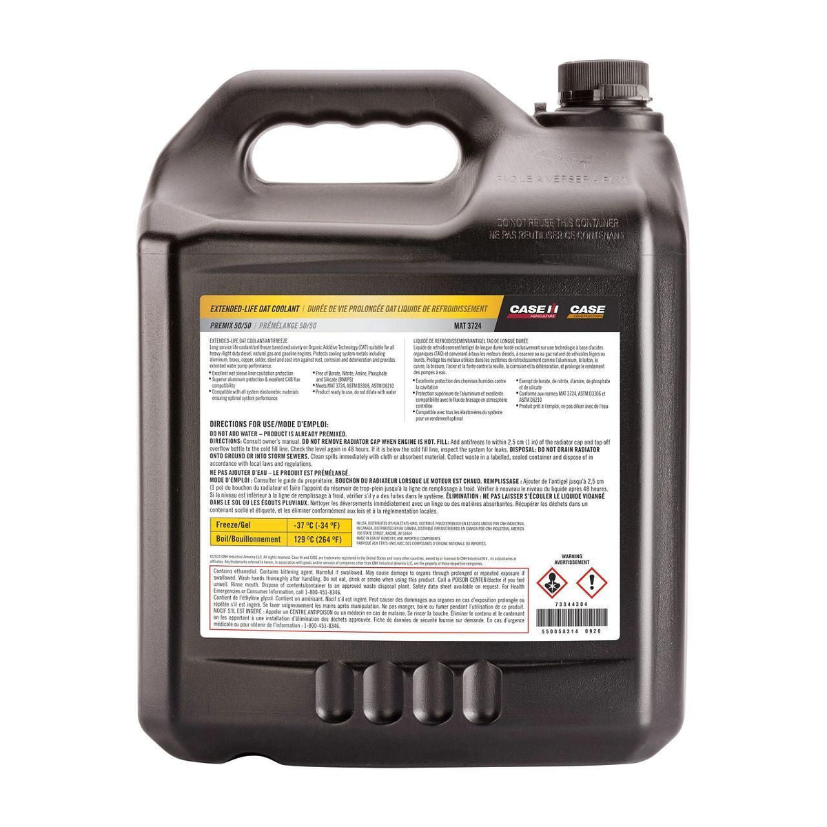 73344304 - OEM EXTENDED-LIFE OAT COOLANT/ANTIFREEZE - CASE CONSTRUCTION