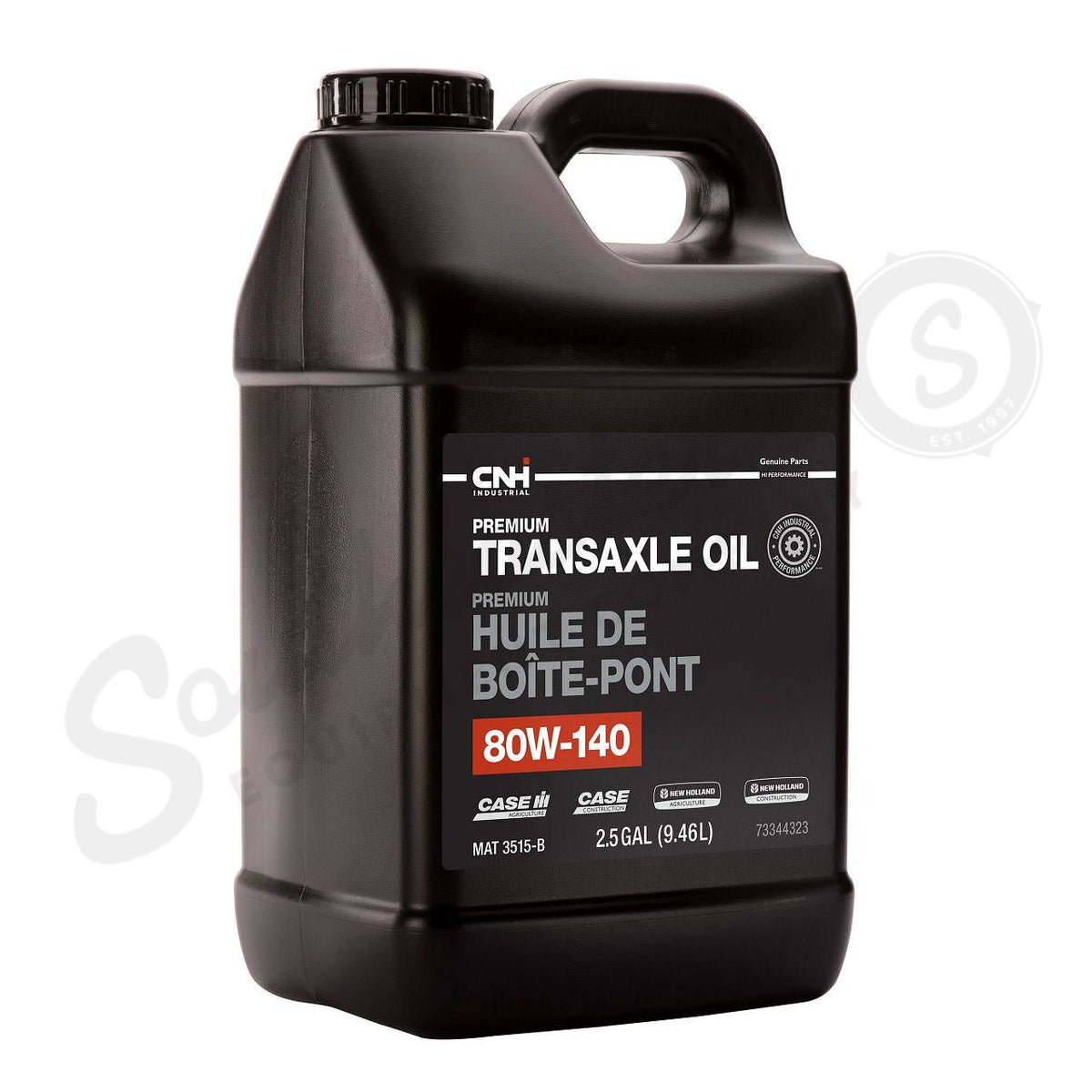 73344323 - OEM PREMIUM TRANSAXLE OIL SAE 80W-140 MAT 3515-B 2.5 GAL./9.46L - CASE CONSTRUCTION