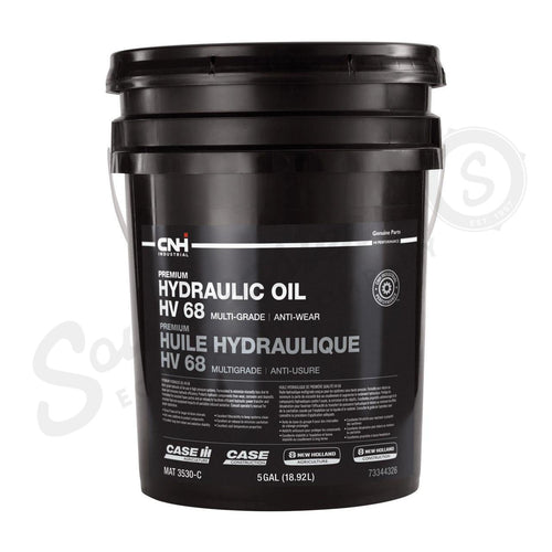 73344326 - OEM PREMIUM HYDRAULIC OIL HV 68 AW MAT 3530-C 5 GAL./18.92L - CASE CONSTRUCTION