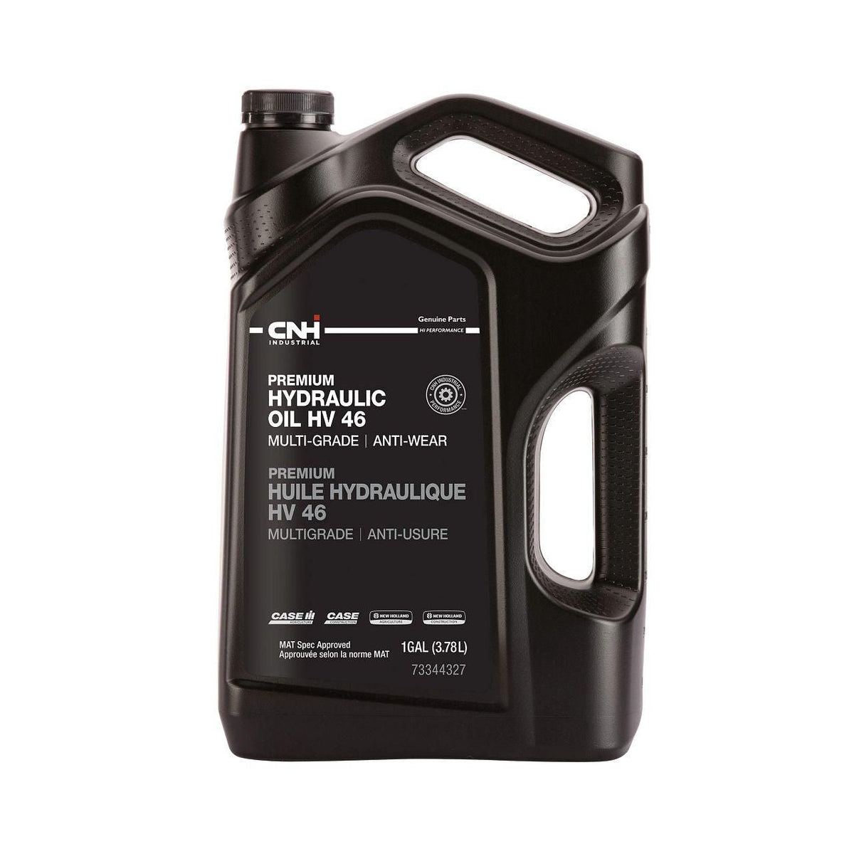 73344327 - OEM PREMIUM HYDRAULIC OIL HV 46 AW 1 GAL./3.78L - CASE CONSTRUCTION