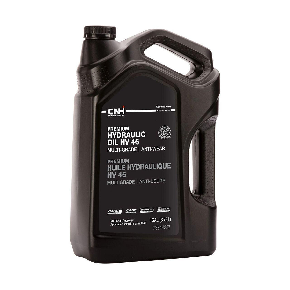 73344327 - OEM PREMIUM HYDRAULIC OIL HV 46 AW 1 GAL./3.78L - CASE CONSTRUCTION