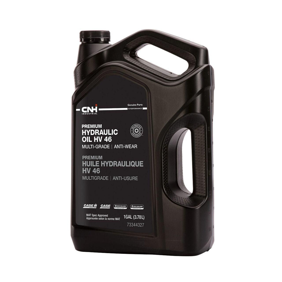 73344327 - OEM PREMIUM HYDRAULIC OIL HV 46 AW 1 GAL./3.78L - CASE CONSTRUCTION